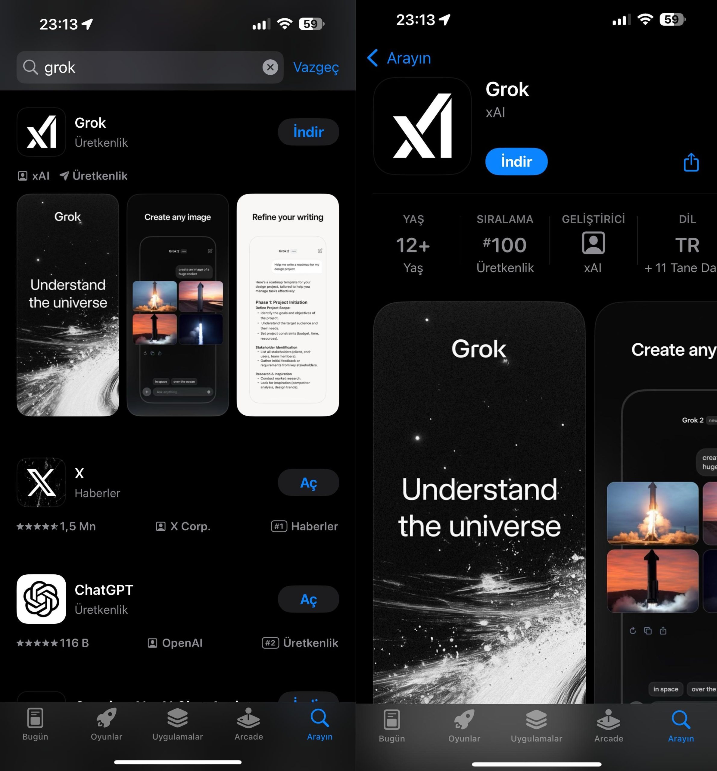 xai in grok uygulamasi turkiye de ios icin kullanima sunuldu187139 0 scaled