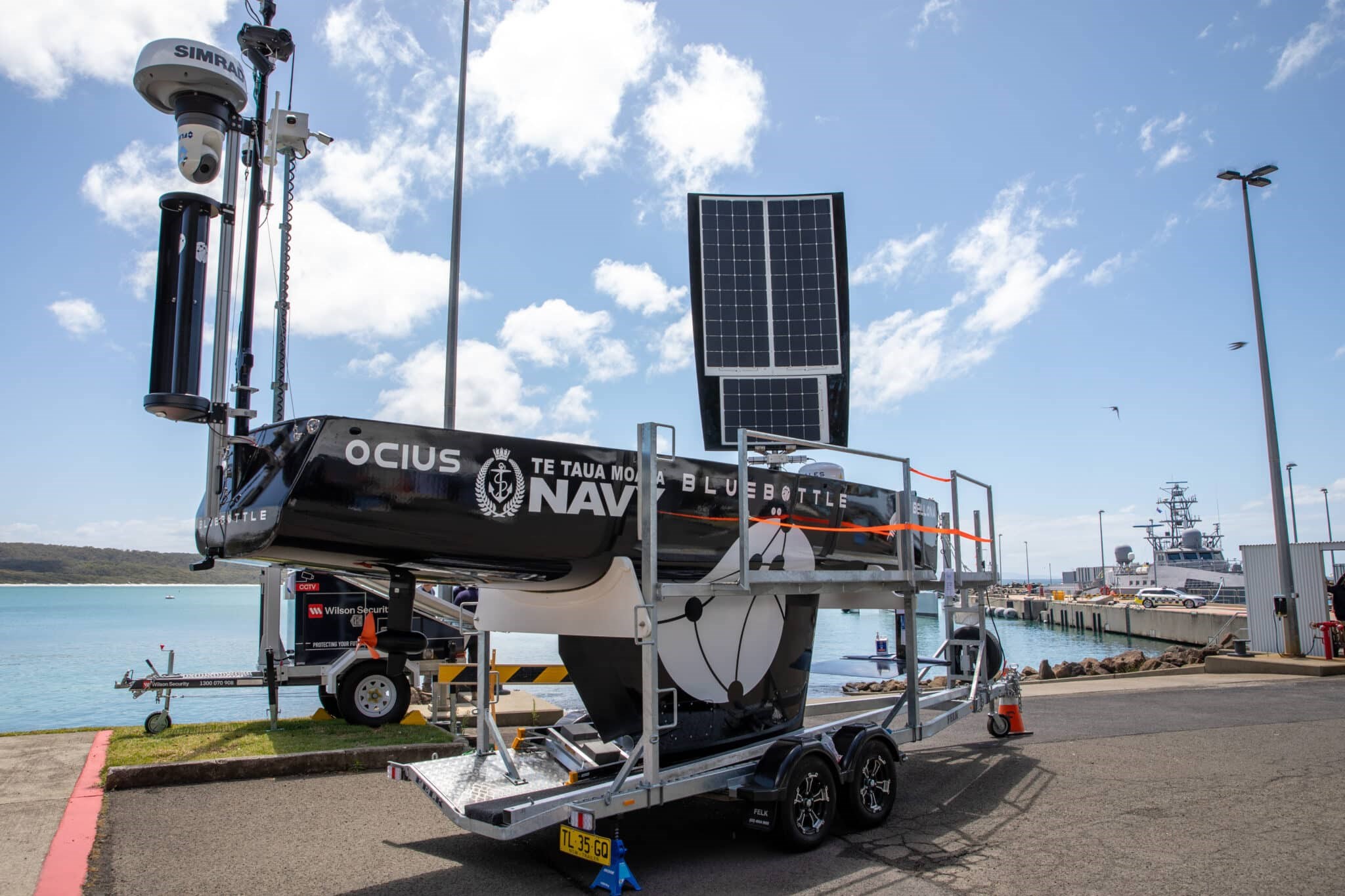 Unmanned marine vehicle powered by renewable energy