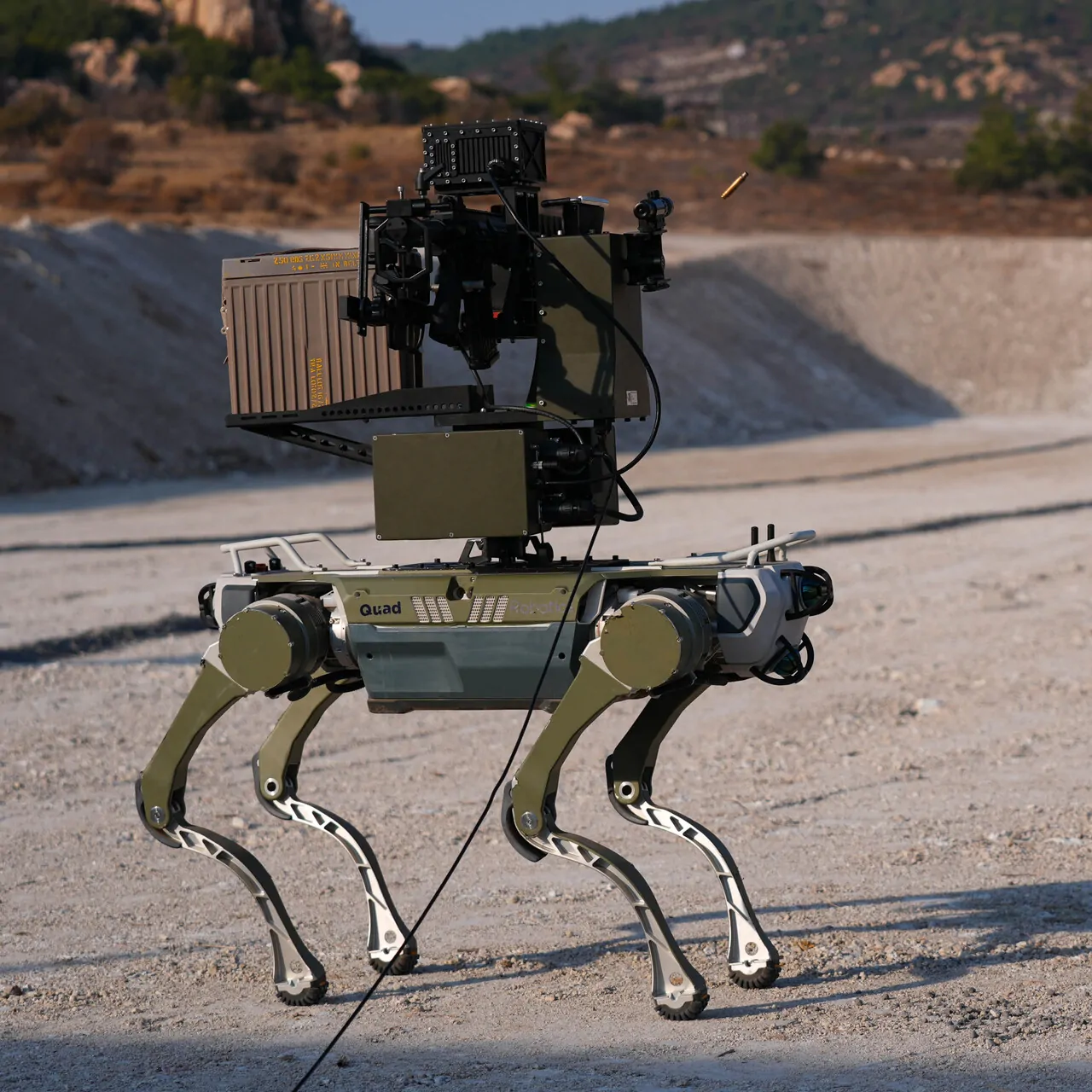 Armed robot dog “Bars” took to the field in the sniper competition